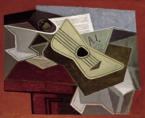 Guitar and Newspaper, 1925